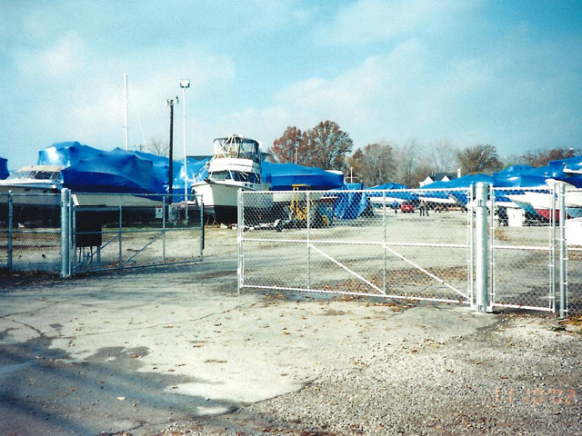 Commercial Electrically Operated Chain Link Gate